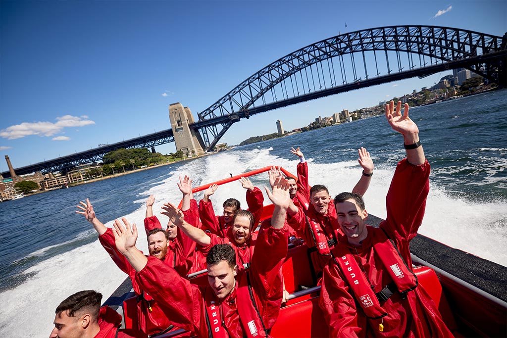 Jet boating at Sydney harbour Jet boating at Sydney harbour